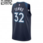 Maillot NBA Minnesota Timberwolves Karl Anthony Towns 32 Nike 2022-23 Icon Edition Navy Swingman - Enfant